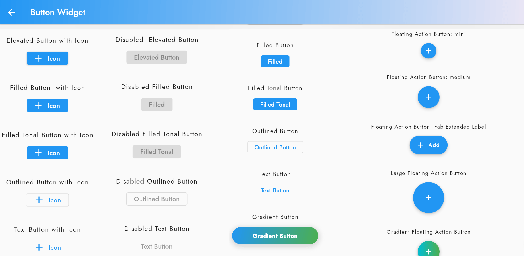series Flutter có gì? Button trong Flutter và Flutter có những Button nào?